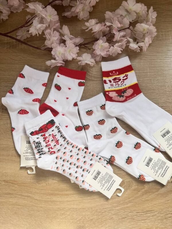 جوارب الفراولة ستوبري قطنيه