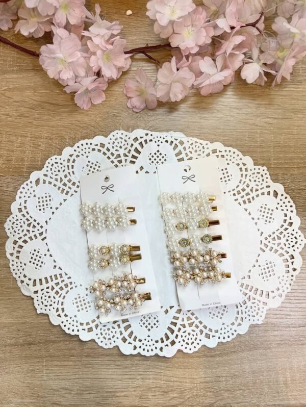 كارت طباقات شعر ذهبي لؤلؤ