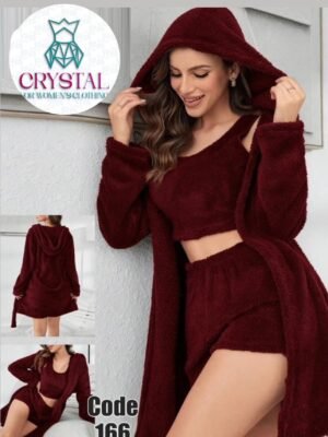 ست شورت فرو ٣ قطع ماروني