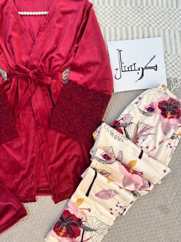 تراك ٣ قطع مشجر احمر