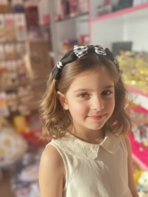 طاك شعر فيونكات اسود